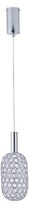LED Luster na lanku PERFORATO LED/6,3W/230V 3000K lesklý chróm pr. 13 cm