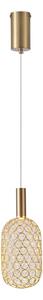 LED Luster na lanku PERFORATO LED/6,3W/230V 3000K zlatá pr. 13 cm