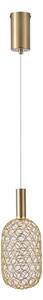 LED Luster na lanku PERFORATO LED/6,3W/230V 3000K zlatá pr. 13 cm