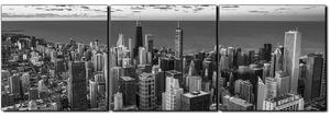 Obraz na plátne - Mrakodrapy v Chicagu - panoráma 5268QB (150x50 cm)