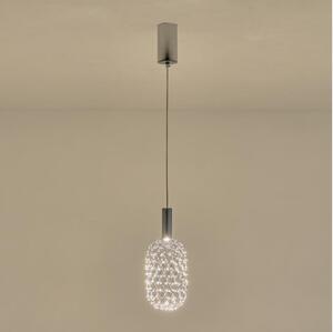 LED Luster na lanku PERFORATO LED/6,3W/230V 3000K lesklý chróm pr. 13 cm