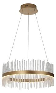 Endon 107671 - LED Stm. luster na lanku ADRIEL LED/41W/230V 3000K zlatá/číra