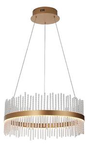 Endon 107671 - LED Stm. luster na lanku ADRIEL LED/41W/230V 3000K zlatá/číra