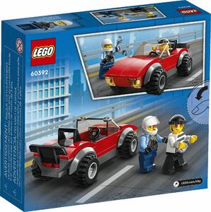 LEGO City 60392 Naháňačka auta s policajnou motorkou 2260392