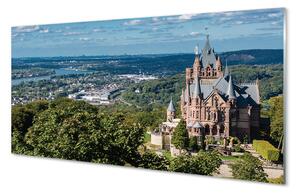 Nástenný panel  Nemecko Panorama mestského hradu 100x50 cm