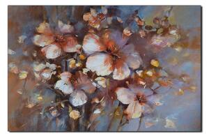 Obraz na plátne - Kvet mandlí, reprodukcia ručnej maľby 1273A (100x70 cm)