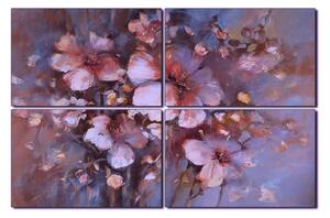 Obraz na plátne - Kvet mandlí, reprodukcia ručnej maľby 1273FE (120x80 cm)