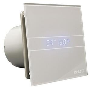 Cata Cata, E-100 GSTH kúpeľňový ventilátor axiálny s automatom,4W/8W,potrubie 100mm,striebo, 00900600