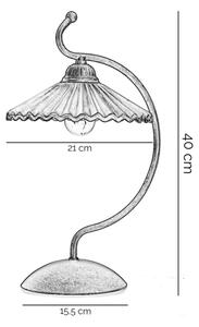 ONLI - Stolná lampa ROSINA 1xE14/6W/230V bronzová