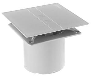 Cata Cata, E-100 GSTH kúpeľňový ventilátor axiálny s automatom,4W/8W,potrubie 100mm,striebo, 00900600