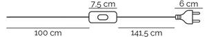ONLI - Stojacia lampa TITILLA 1xE27/22W/230V fialová/biela