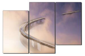Obraz na plátne - Most v hmle 1275D (90x60 cm)