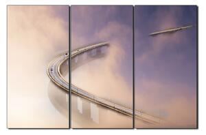 Obraz na plátne - Most v hmle 1275B (150x100 cm)