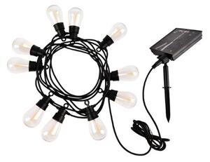 RABALUX 77165 Zirc solárna svetelná reťaz 6,5m LED 3,6W/35lm 2700K IP44 čierna