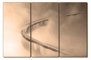 Obraz na plátne - Most v hmle 1275FB (90x60 cm )