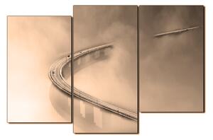 Obraz na plátne - Most v hmle 1275FC (120x80 cm)