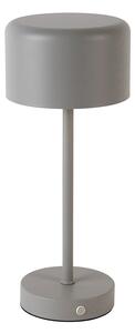 Moderná stolná lampa šedá nabíjateľná - Poppi