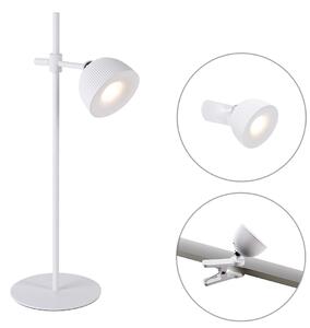 Moderná stolná lampa biela nabíjateľná - Moxie