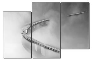 Obraz na plátne - Most v hmle 1275QD (90x60 cm)