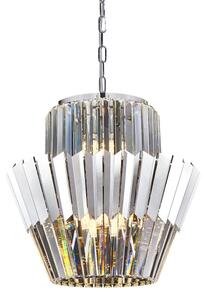 Luster na reťazi DONNA 9xE14/40W/230V pr. 45 cm matný chróm