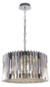 Luster na reťazi RITZ 12xE14/40W/230V pr. 54 cm lesklý chróm