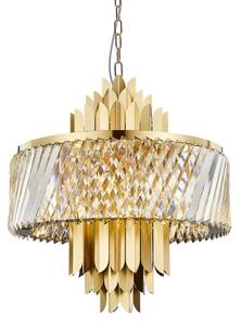 Luster na reťazi MARGOT 9xE14/40W/230V pr. 55 cm zlatá