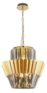 Luster na reťazi DONNA 9xE14/40W/230V pr. 45 cm zlatá