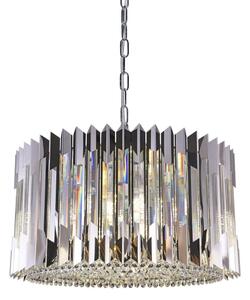 Luster na reťazi RITZ 12xE14/40W/230V pr. 54 cm lesklý chróm