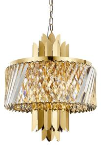 Luster na reťazi MARGOT 6xE14/40W/230V pr. 43 cm zlatá