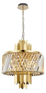 Luster na reťazi MARGOT 6xE14/40W/230V pr. 43 cm zlatá