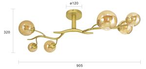 Brilagi - LED Prisadený luster MISTEL 6xG9/3W/230V zlatá