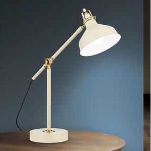 Orion LA 4-1222/1 - Stolná lampa SCHILLER 1xE27/40W/230V krémová/bronz