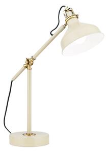 Orion LA 4-1222/1 - Stolná lampa SCHILLER 1xE27/40W/230V krémová/bronz