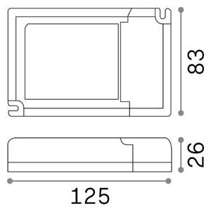 Ideal lux Pro 247854 LED PANEL DRIVER 1-10V 42W 1000mA príslušenstvo - ovládač