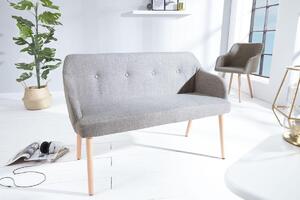 Dizajnová lavica Sweden svetlo sivá
