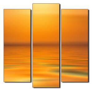 Obraz na plátne - Pokojné more pri západe slnka - štvorec 3280C (75x75 cm)
