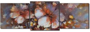 Obraz na plátne - Kvet mandlí, reprodukcia ručnej maľby - panoráma 5273D (150x50 cm)
