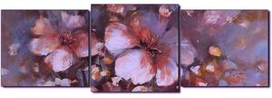 Obraz na plátne - Kvet mandlí, reprodukcia ručnej maľby - panoráma 5273FD (150x50 cm)