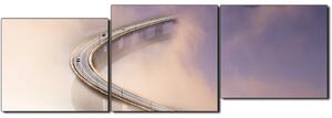 Obraz na plátne - Most v hmle - panoráma 5275E (150x50 cm)