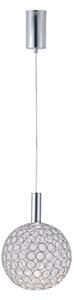 LED Luster na lanku PERFORATO LED/6,3W/230V 3000K lesklý chróm pr. 20 cm