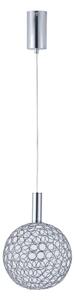 LED Luster na lanku PERFORATO LED/6,3W/230V 3000K lesklý chróm pr. 20 cm