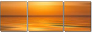 Obraz na plátne - Pokojné more pri západe slnka - panoráma 5280C (90x30 cm)
