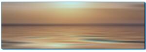 Obraz na plátne - Pokojné more pri západe slnka - panoráma 5280FA (105x35 cm)