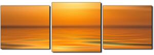 Obraz na plátne - Pokojné more pri západe slnka - panoráma 5280D (90x30 cm)