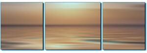 Obraz na plátne - Pokojné more pri západe slnka - panoráma 5280FC (90x30 cm)