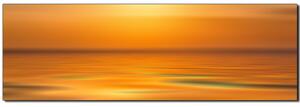 Obraz na plátne - Pokojné more pri západe slnka - panoráma 5280A (105x35 cm)