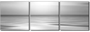 Obraz na plátne - Pokojné more pri západe slnka - panoráma 5280QB (90x30 cm)