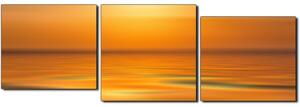 Obraz na plátne - Pokojné more pri západe slnka - panoráma 5280E (150x50 cm)