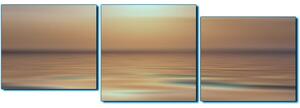 Obraz na plátne - Pokojné more pri západe slnka - panoráma 5280FE (90x30 cm)