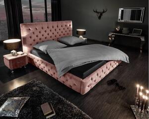 Dizajnová posteľ Laney 160x200 cm staroružový zamat